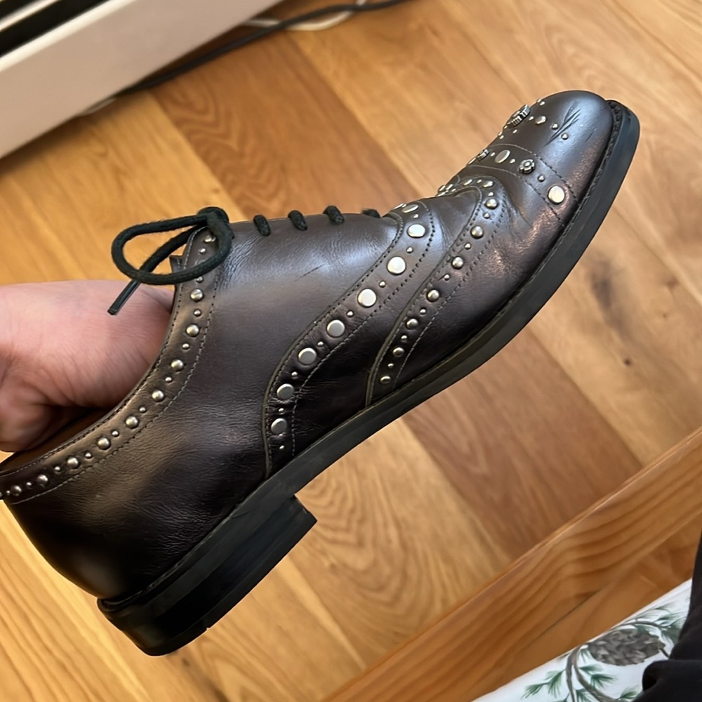 Coach Tegan Leather Oxford With Studs. Size 6.5. - Picture 12 of 13